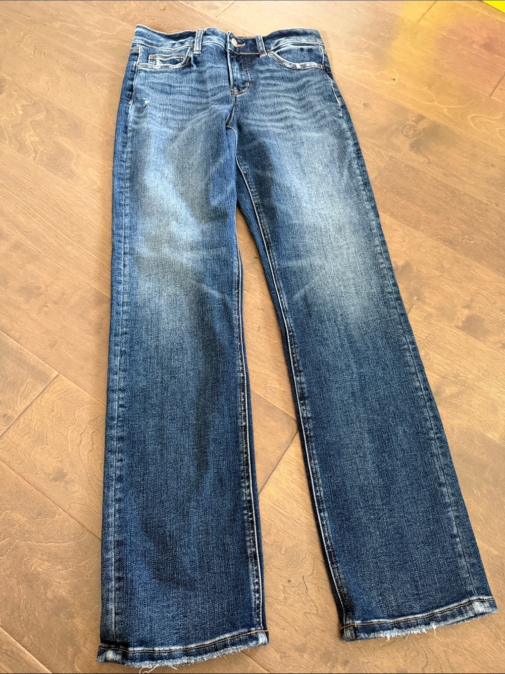 Classic Women's Dark Blue Straight-Leg Jeans